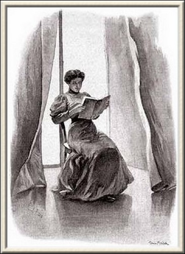 Illustration by the Czech artist Josef Friedrich in 'Dobrodružství detektiva Sherlocka Holmesa' 1906 Illustration