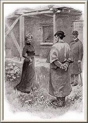 Illustration by the Czech artist Josef Friedrich in 'Dobrodružství detektiva Sherlocka Holmesa' 1906 Illustration