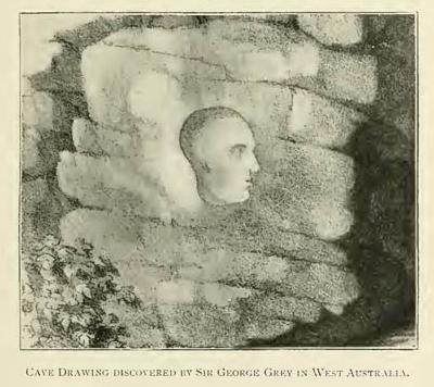 Cave Drawings Discovered by Sir George Grey in West Australia