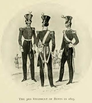 The 3rd Regiment of Buffs in 1823.