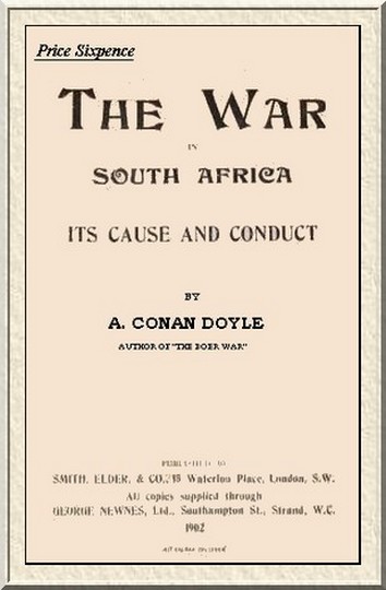 The War In South Africa. Title page.