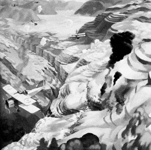 Turk Troops Bombed in Wadi Fara