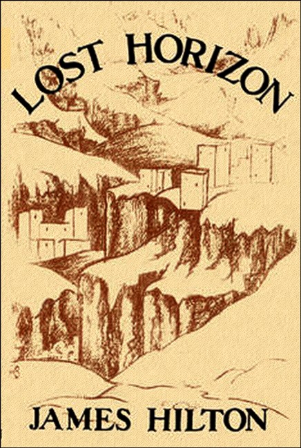 'Lost Horizon'. First edition book cover.