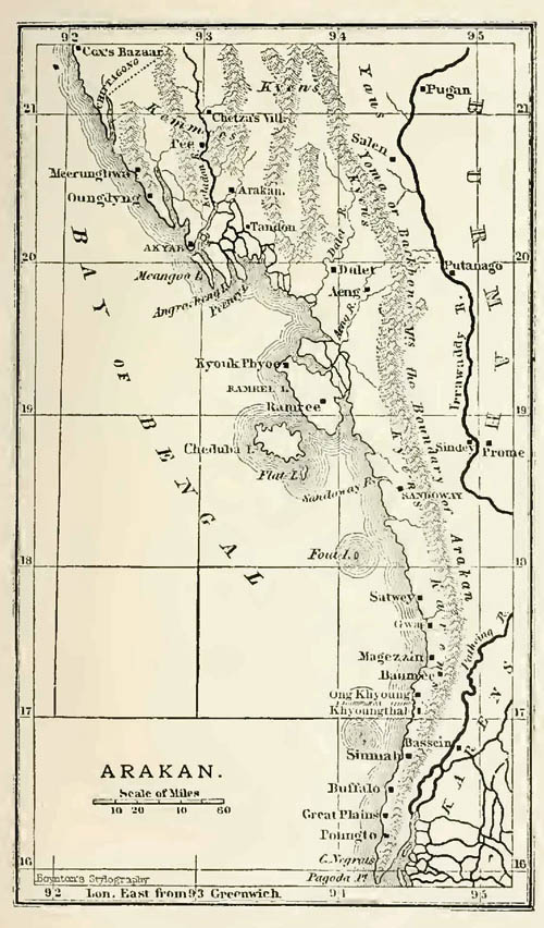 MAP OF ARAKAN