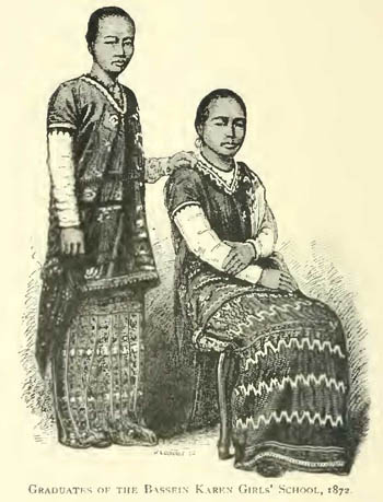 GRADUATES OF THE BASSEIN KAREN GIRLS' SCHOOL, 1872